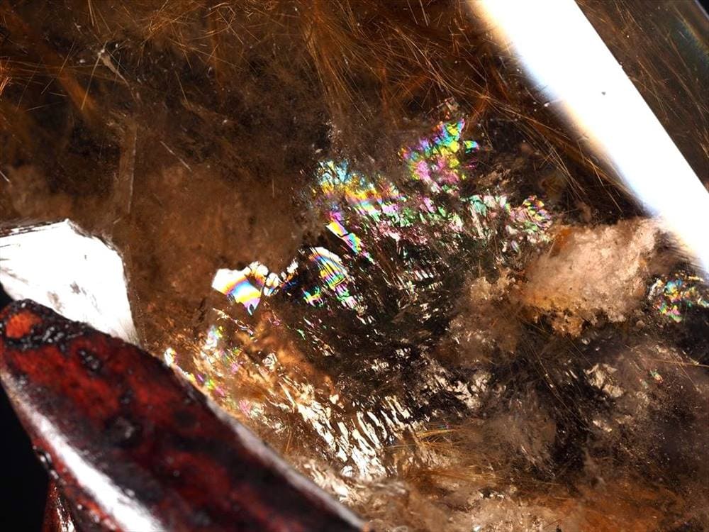 ルチル ゴールド 金針 置物 原石 金運