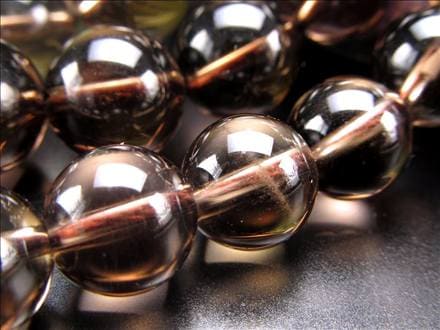 スモーキークォーツ,煙水晶,ビーズ連,連材