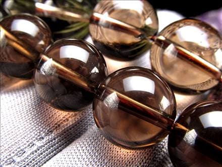 スモーキークォーツ,煙水晶,ビーズ連,連材