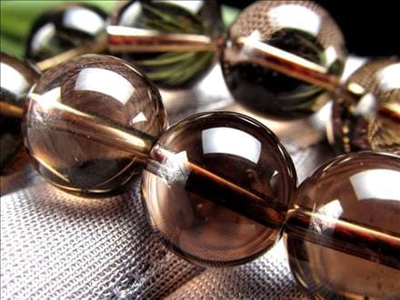 スモーキークォーツ,煙水晶,ビーズ連,連材