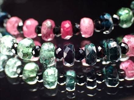 ブラックスピネル ブレスレット 尖晶石 8月の誕生石 天然石