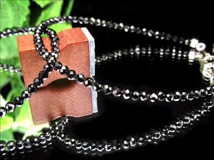 ブラックスピネル ブレスレット 尖晶石 8月の誕生石 天然石