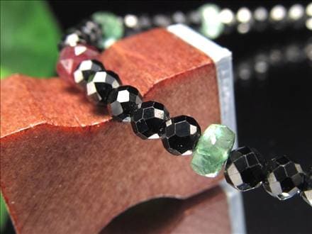 ブラックスピネル トルマリン ブレスレット 10月の誕生石 8月の誕生石