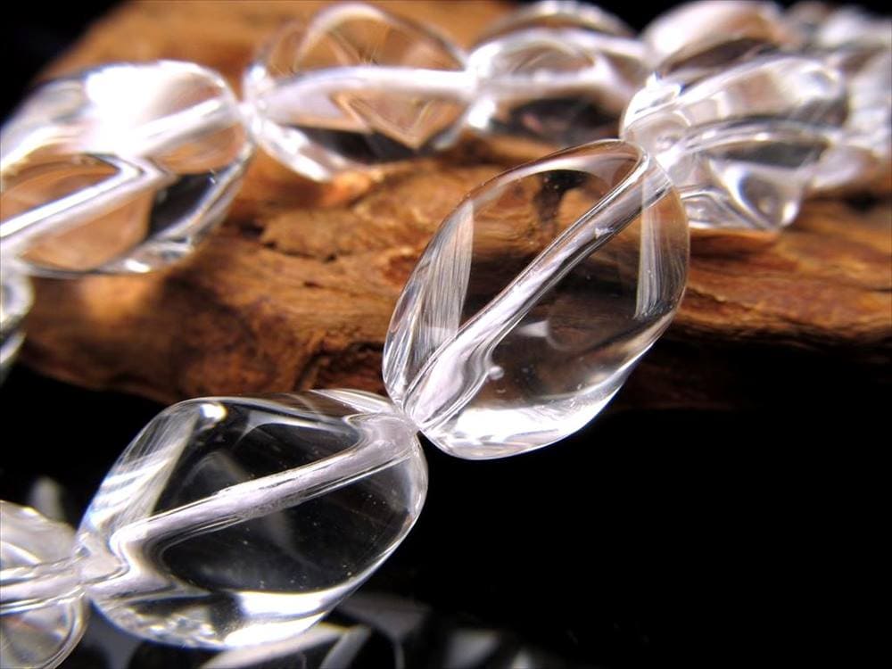 水晶 クォーツ クリスタル 一連 ビーズ