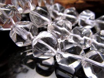 水晶 クォーツ クリスタル 一連 ビーズ