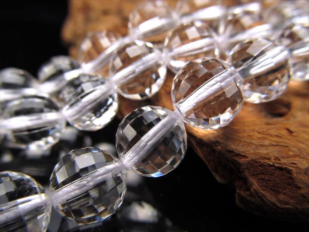 水晶 クォーツ クリスタル 一連 ビーズ