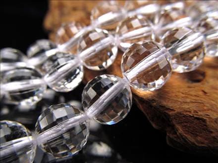 水晶 クォーツ クリスタル 一連 ビーズ