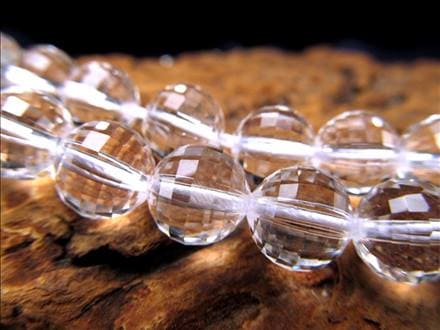 水晶 クォーツ クリスタル 一連 ビーズ