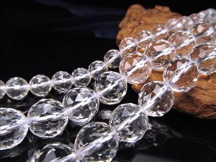 水晶 クォーツ クリスタル 一連 ビーズ