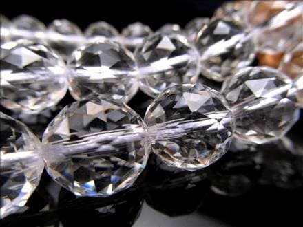 水晶 クォーツ クリスタル 一連 ビーズ