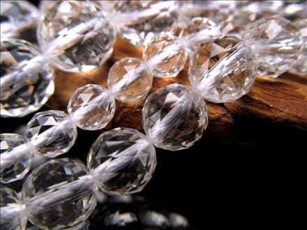 水晶 クォーツ クリスタル 一連 ビーズ
