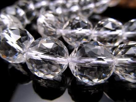 水晶 クォーツ クリスタル 一連 ビーズ