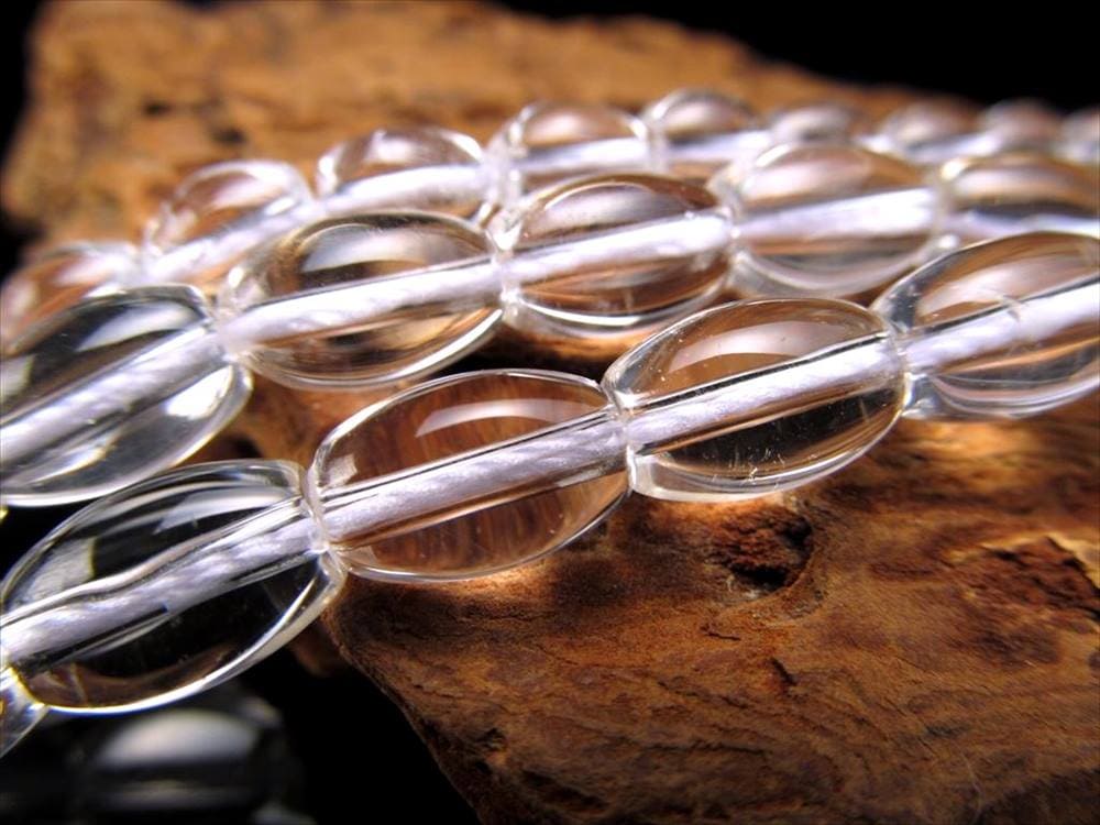 水晶 クォーツ クリスタル 一連 ビーズ