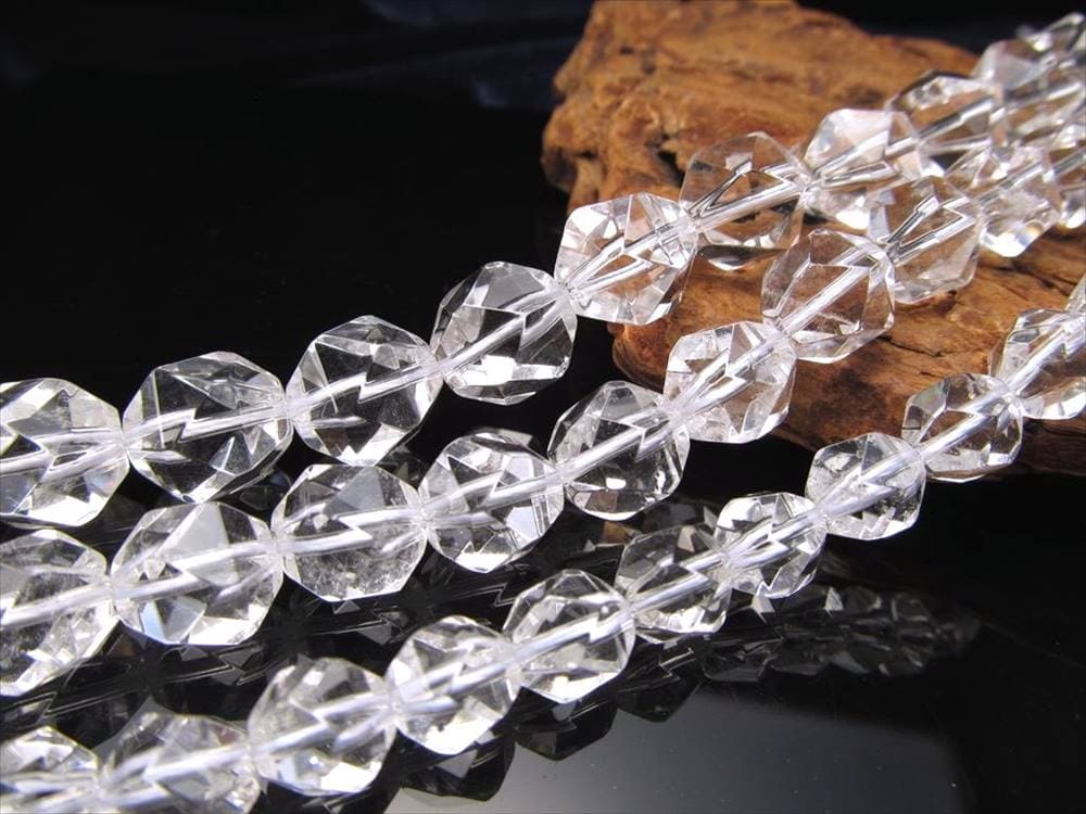 水晶 クォーツ クリスタル 一連 ビーズ