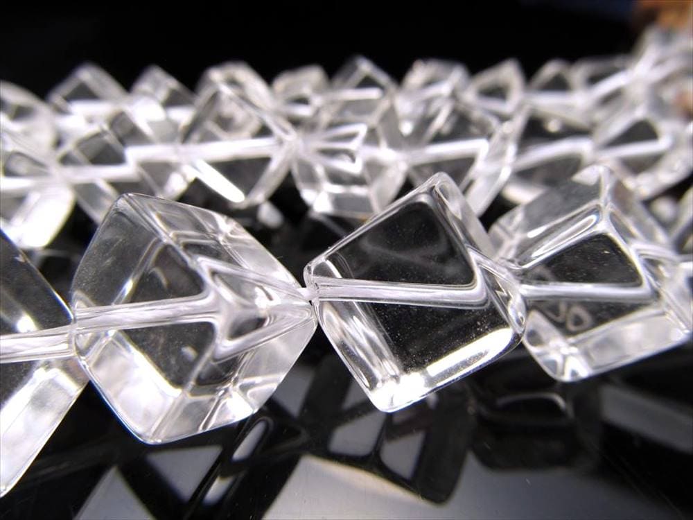 水晶 クォーツ クリスタル 一連 ビーズ