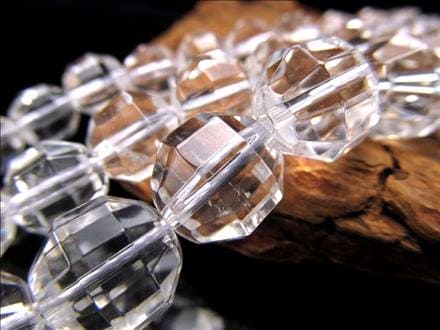 水晶 クォーツ クリスタル 一連 ビーズ
