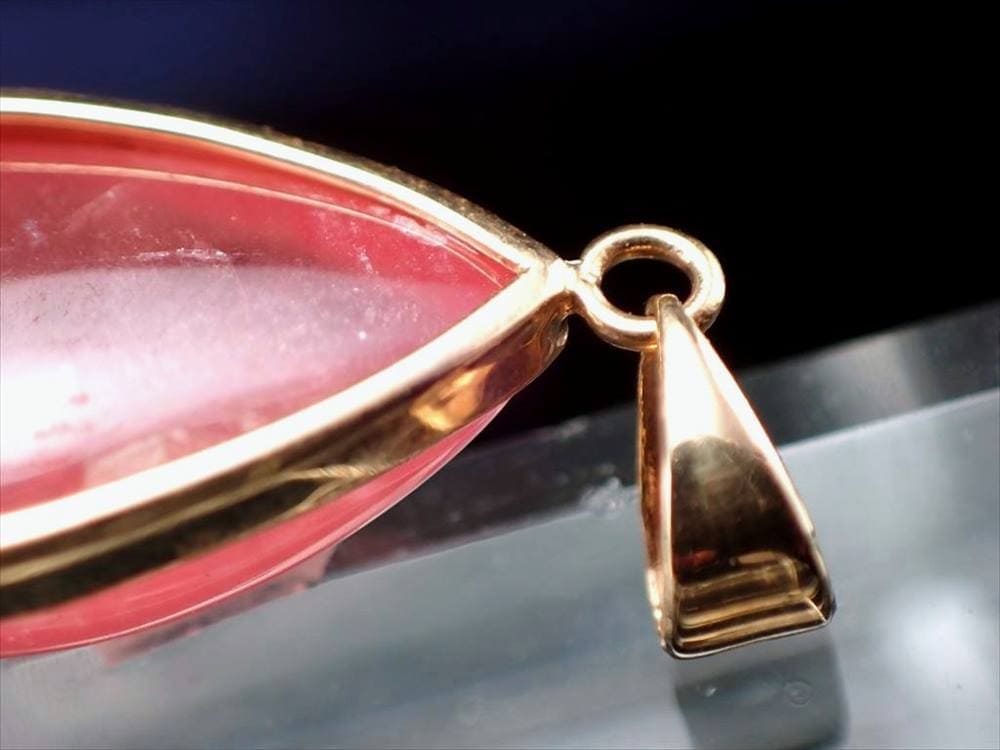 インカローズ ロードクロサイト ペンダント 18K ジュエリー アクセサリー 18金