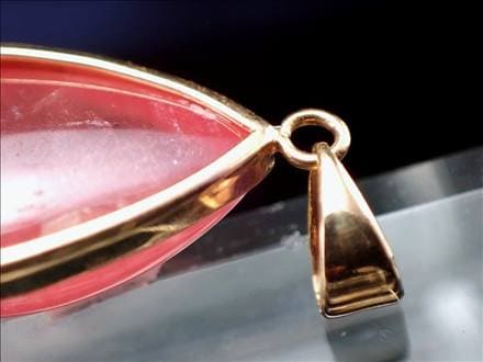 インカローズ ロードクロサイト ペンダント 18K ジュエリー アクセサリー 18金