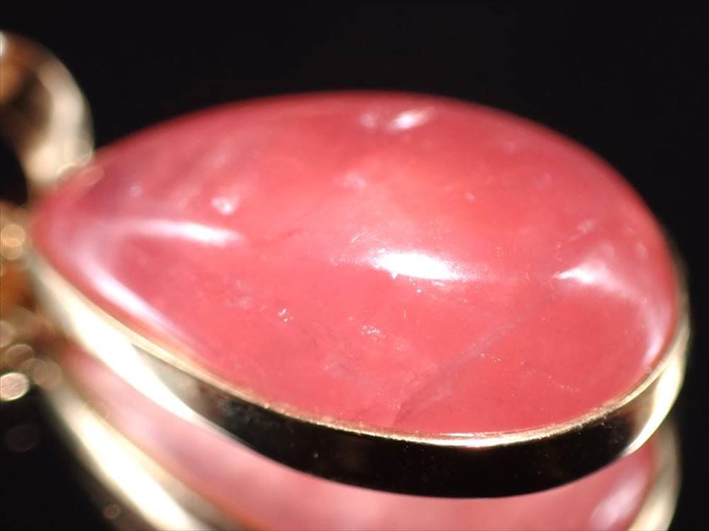 インカローズ ロードクロサイト ペンダント 18K ジュエリー アクセサリー 18金