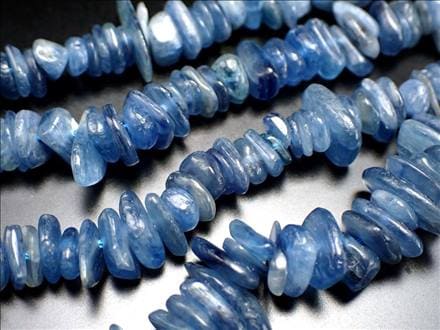 カイヤナイト さざれ 連 ビーズ サザレ