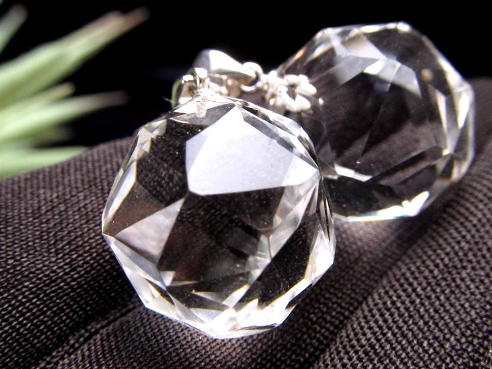 水晶 スターカット ペンダントトップ Silver925