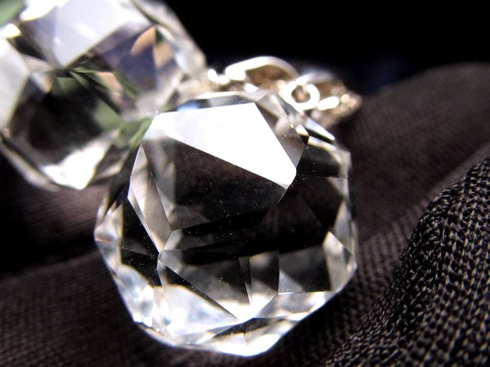 水晶 スターカット ペンダントトップ Silver925