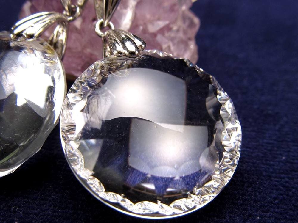 水晶 スターカット ペンダントトップ Silver925