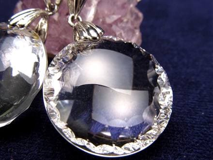 水晶 スターカット ペンダントトップ Silver925