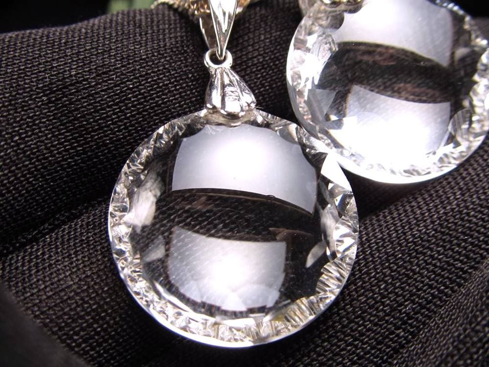 水晶 スターカット ペンダントトップ Silver925