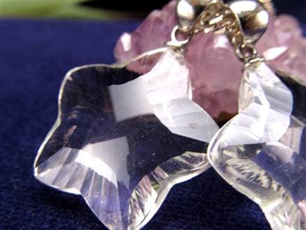 水晶 スターカット ペンダントトップ Silver925