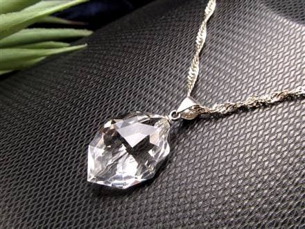 水晶 スターカット ペンダントトップ Silver925