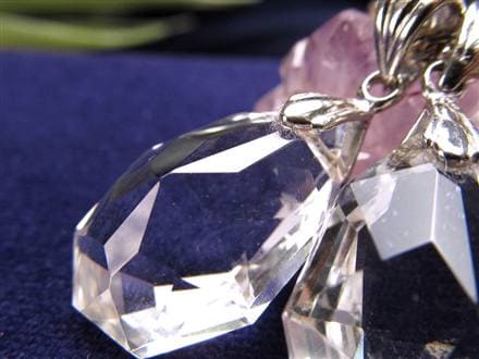 水晶 スターカット ペンダントトップ Silver925