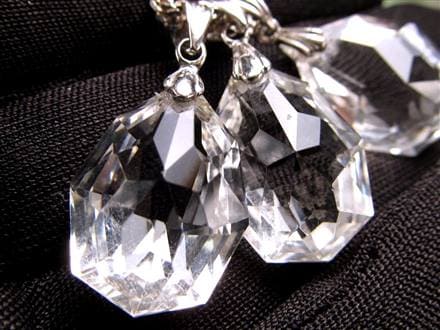 水晶 スターカット ペンダントトップ Silver925