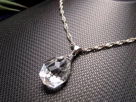 水晶 スターカット ペンダントトップ Silver925