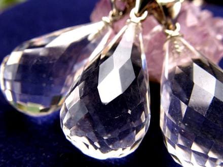 水晶 スターカット ペンダントトップ Silver925