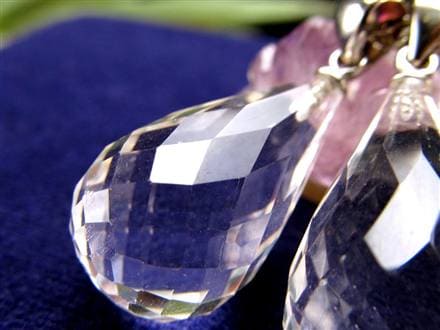 水晶 スターカット ペンダントトップ Silver925