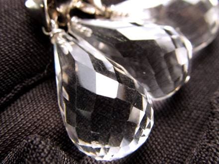 水晶 スターカット ペンダントトップ Silver925