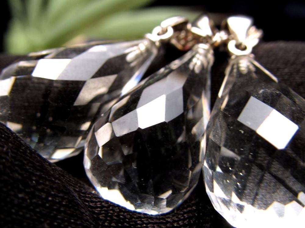 水晶 スターカット ペンダントトップ Silver925