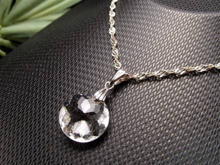 水晶 スターカット ペンダントトップ Silver925