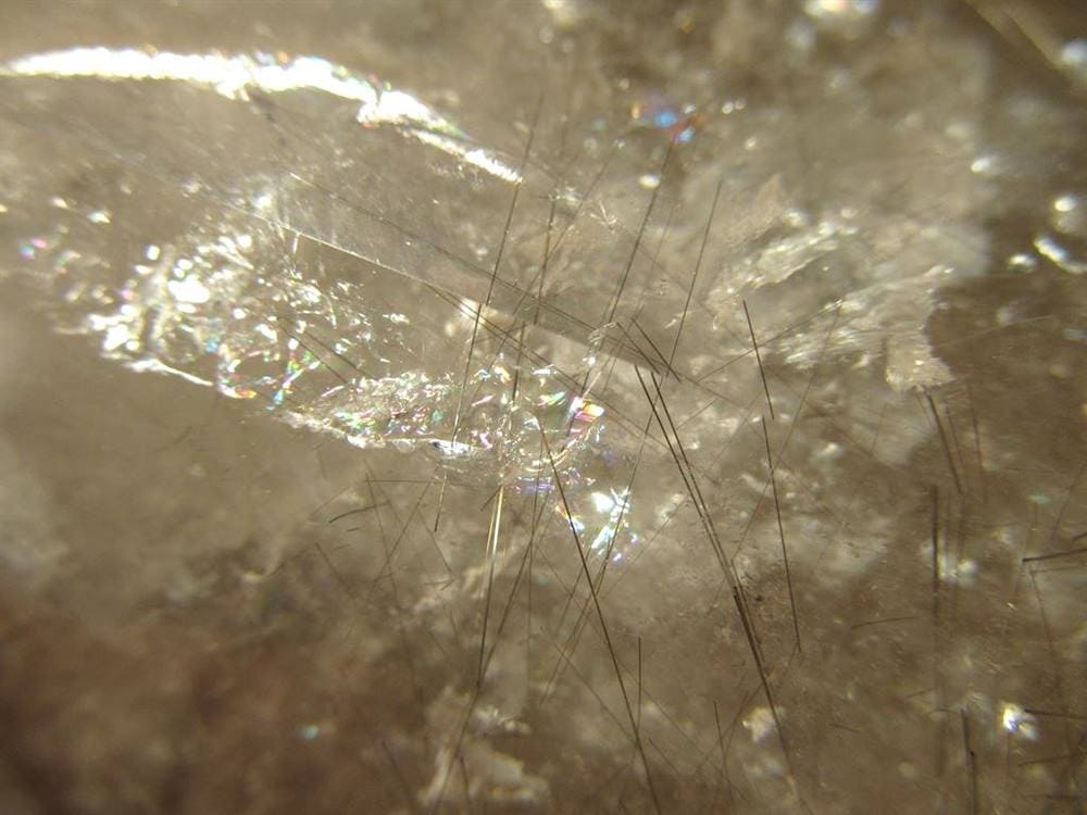 シルバールチル ルチルクォーツ 結晶 原石 銀針