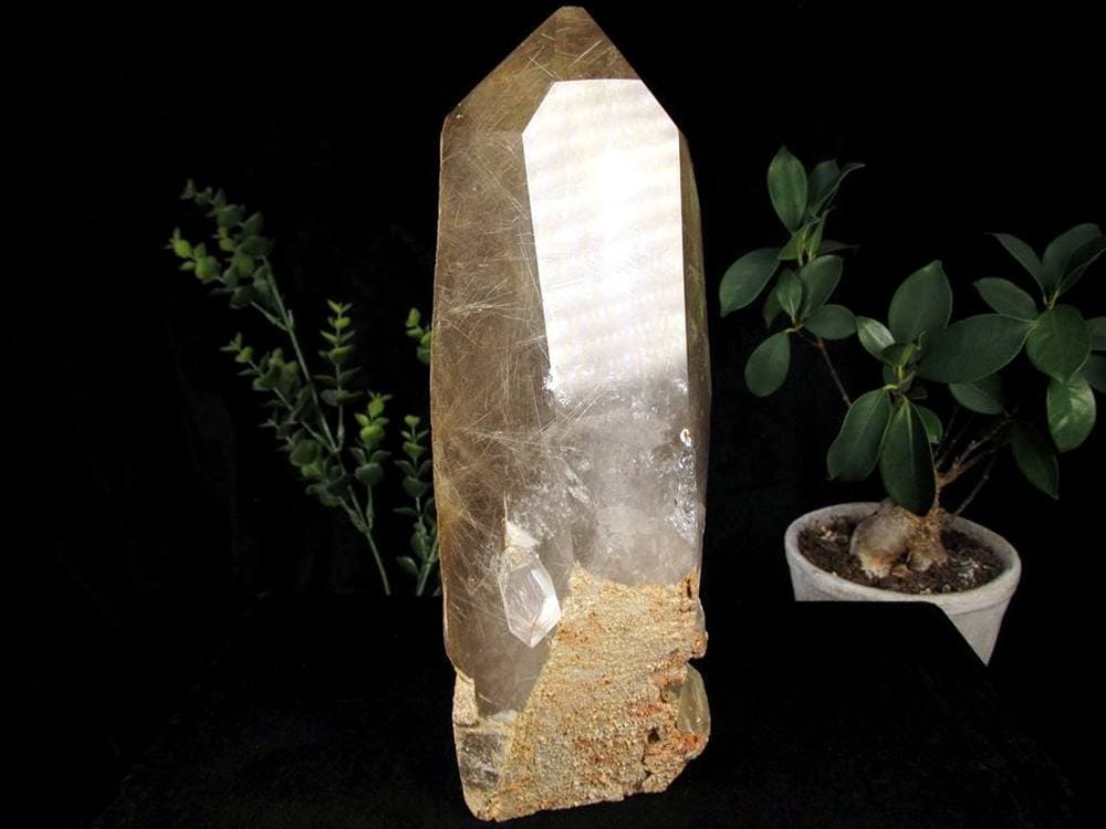 シルバールチル ルチルクォーツ 結晶 原石 銀針