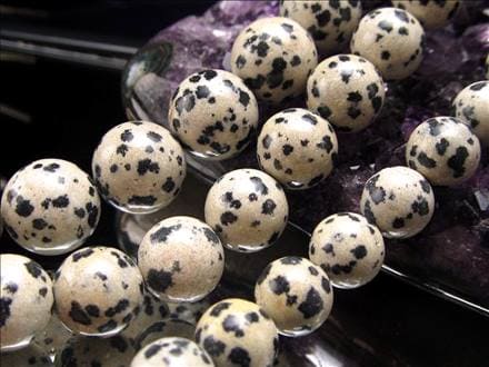 ダルメシアンジャスパー 碧玉 ジャスパー ビーズ連 連材