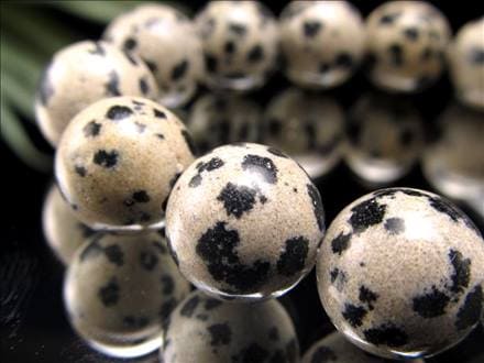 ダルメシアンジャスパー 碧玉 ジャスパー ビーズ連 連材