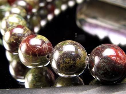 ドラゴンブラッドジャスパー 龍血碧玉 ジャスパー ビーズ連 連材