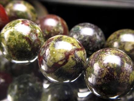 ドラゴンブラッドジャスパー 龍血碧玉 ジャスパー ビーズ連 連材