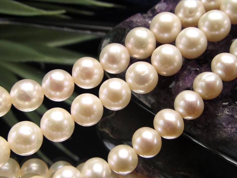 淡水パール 淡水真珠 パール 真珠 ビーズ連 連材