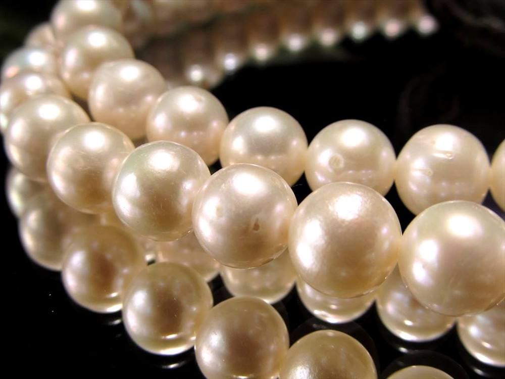 淡水パール 淡水真珠 パール 真珠 ビーズ連 連材