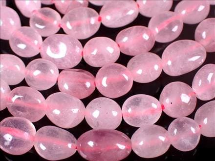 ローズクォーツ タンブル 連 不定形 ランダム形状
