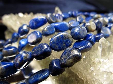 ラピスラズリ 連材 瑠璃 1連 パーツ