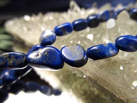 ラピスラズリ 連材 瑠璃 1連 パーツ